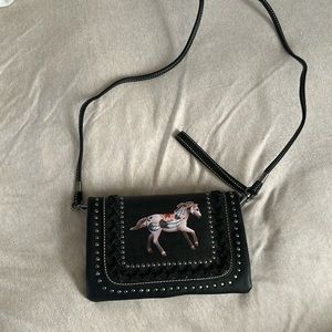 trail of painted ponies crossbody small bag/wallet